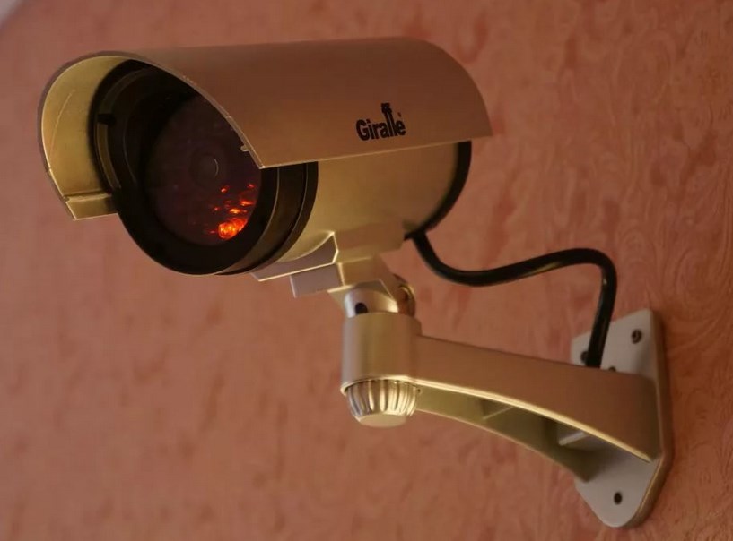 муляж камеры видеонаблюдения с мигающим красным светодиодом, камера муляж с датчиком